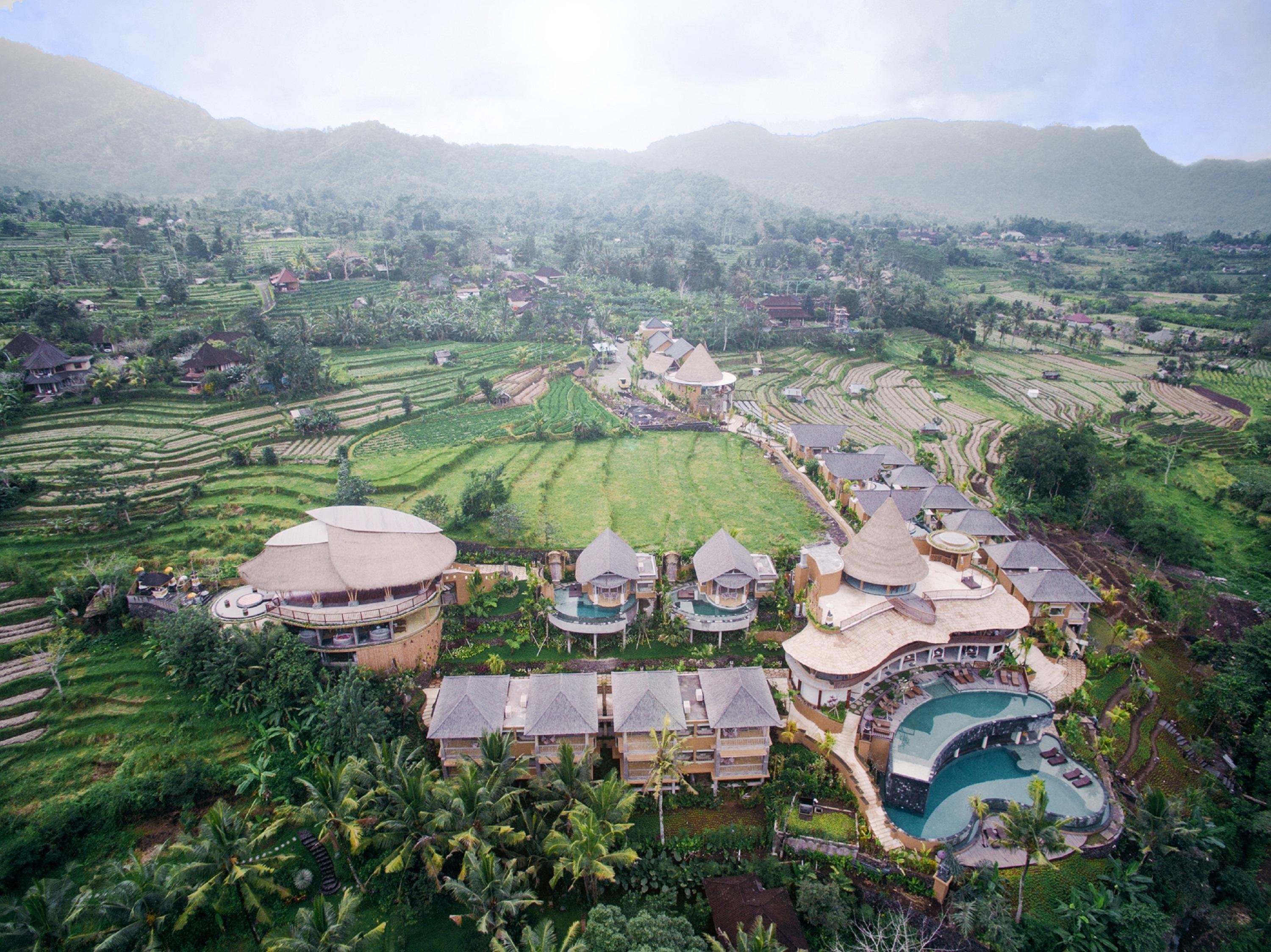 Wapa Di Ume Sidemen Hotel Sidemen  Exterior photo Aerial view of the resort