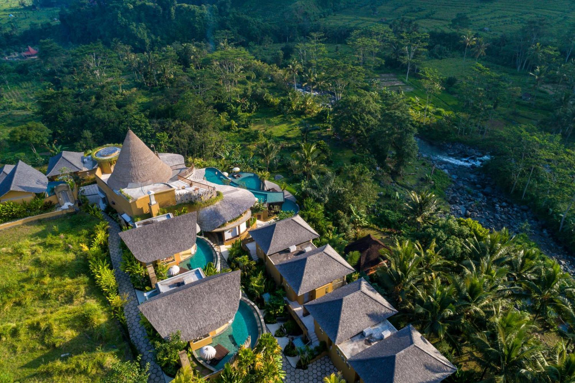 Wapa Di Ume Sidemen Hotel Sidemen  Exterior photo Aerial view of the resort